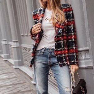 NWOT Zara tweed blazer